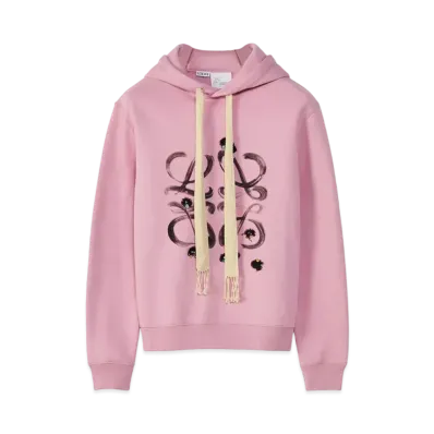 LOEWE x Spirited Away Susuwatari Anagram Hoodie In Cotton "Cotton Candy"