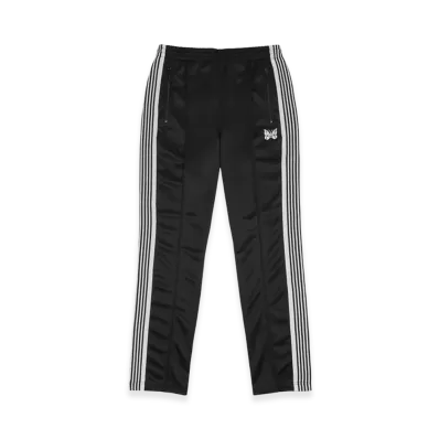 NEEDLES Narrow Track Pants Poly Smooth "BlackWhite"