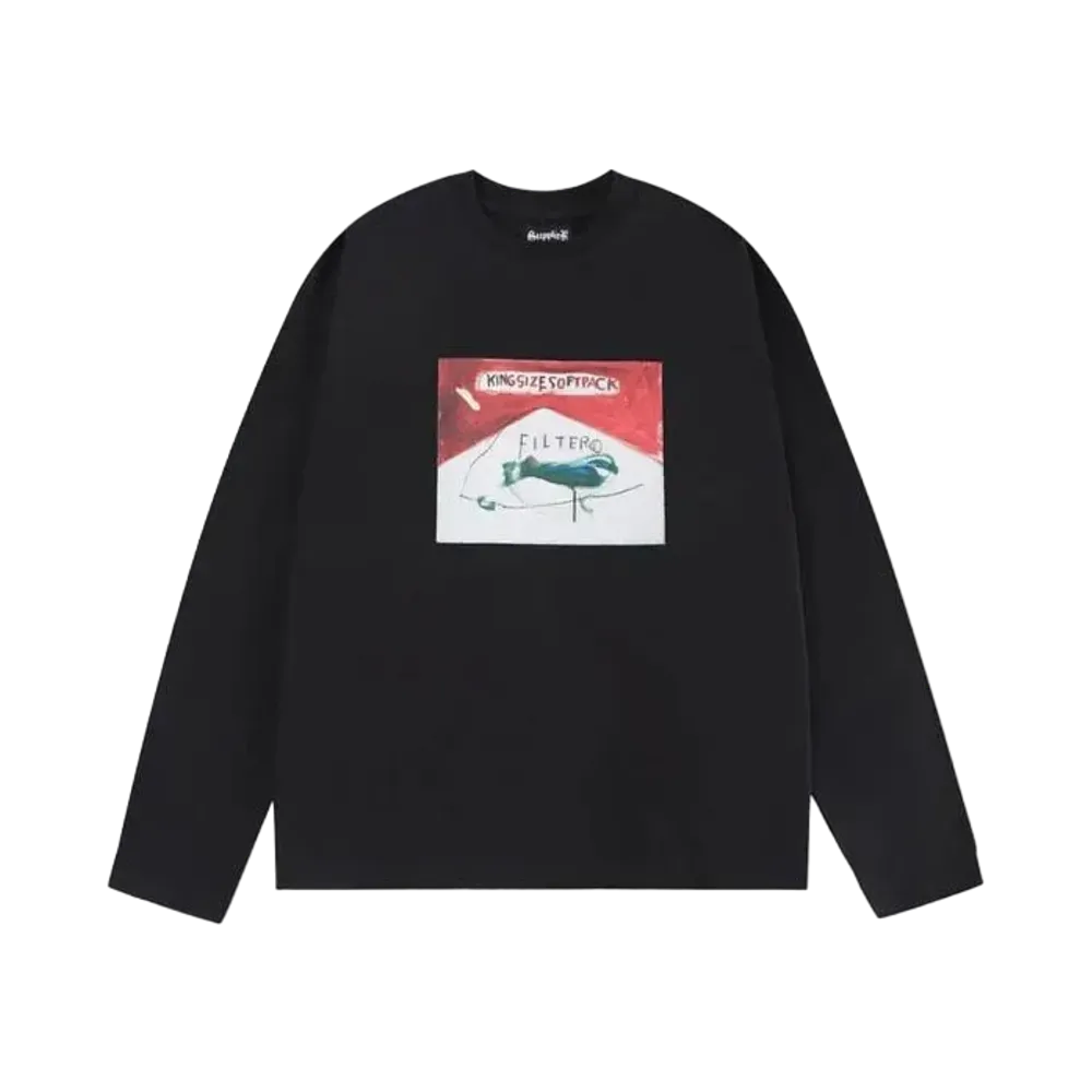 SUPPLIER Basquiat King Size Soft Pack Long Sleeve Tee "Black"