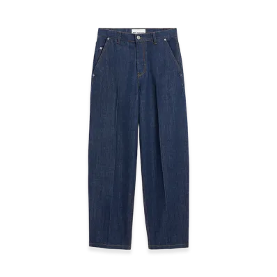 AMI PARIS Cotton Balloon Fit Jeans "Blue"