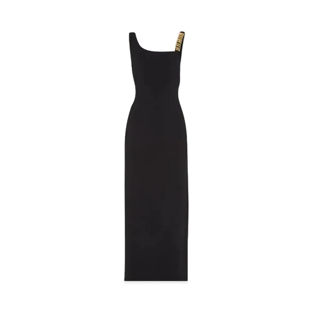 FENDI x Versace Fendace Dress In Black Cady "Black"