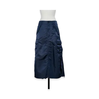 sacai Nylon Twill Skirt "Navy"