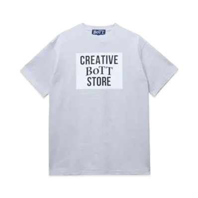 creative drug store Square Logo S/S Tee "Ash"