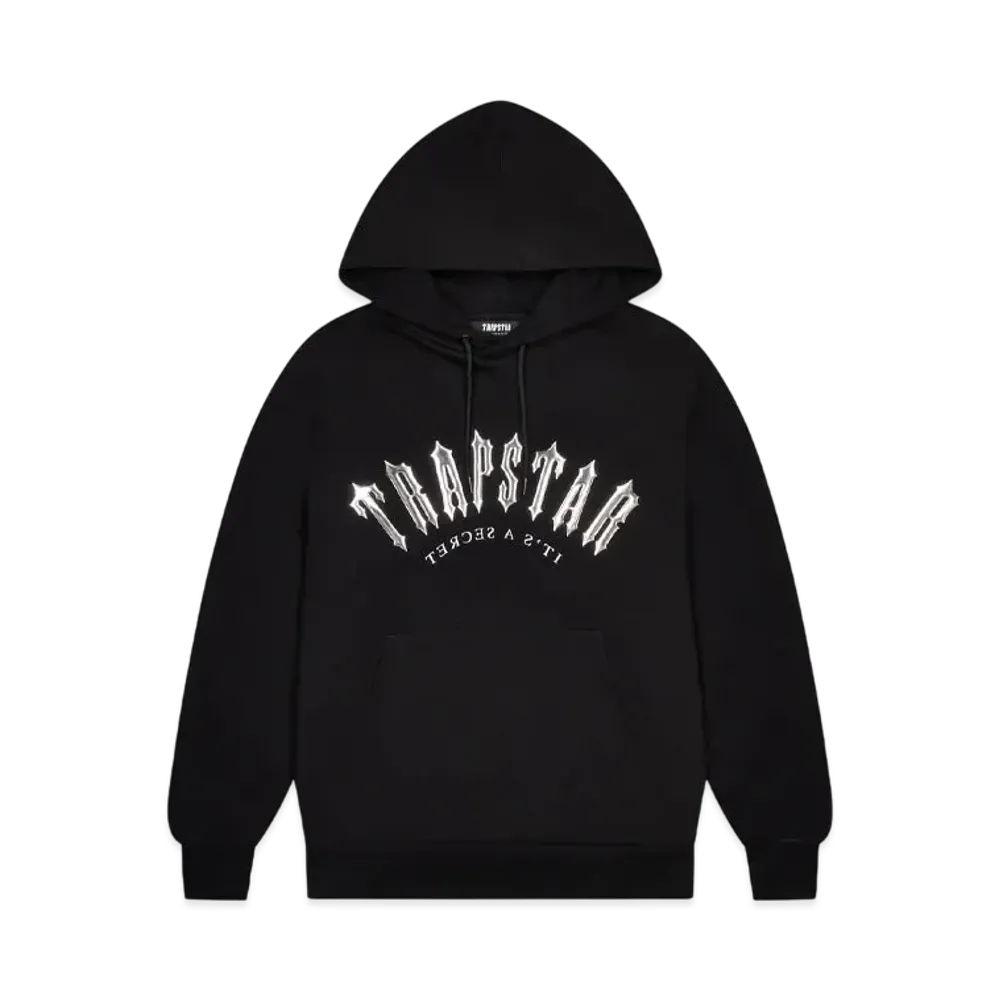 TRAPSTAR Decoded Hooded Gel Tracksuit "Black/Chrome"