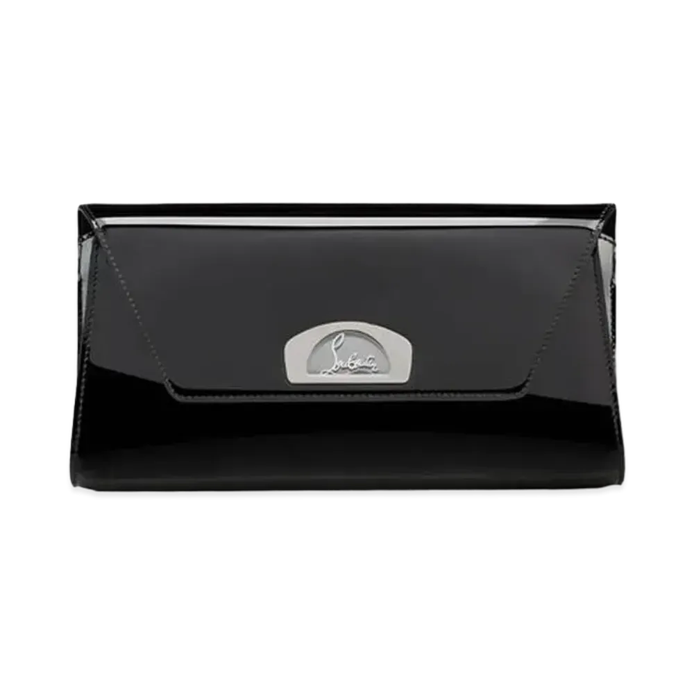 Christian Louboutin Vero Dodat Enamel Chain Shoulder Bag "Black"