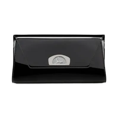 Christian Louboutin Vero Dodat Enamel Chain Shoulder Bag "Black"