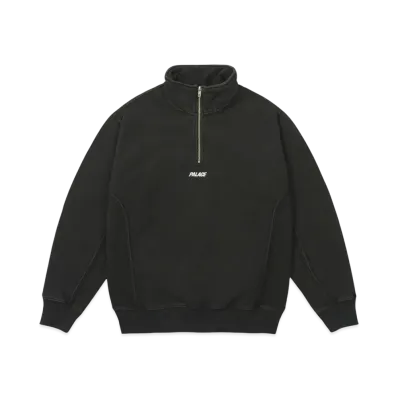 PALACE 1/4 Zip Wash Out Funnel "Black"