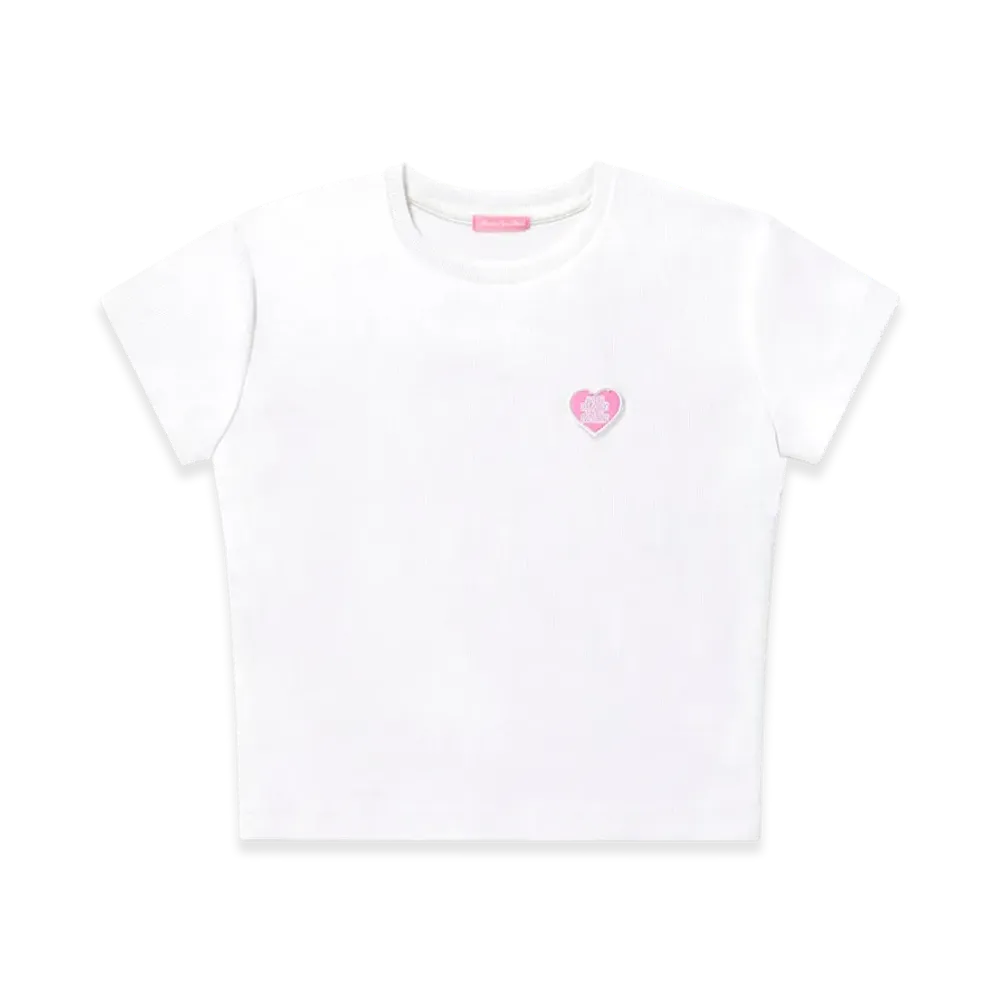Blackeyepatch OG Heart Baby Tee "White"