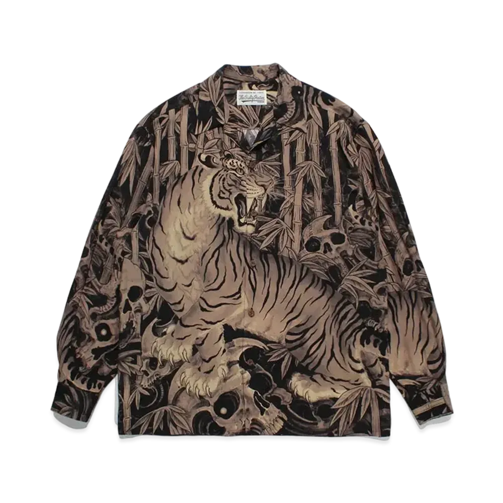 WACKO MARIA Tim Lehi / Hawaiian Shirt "Brown"