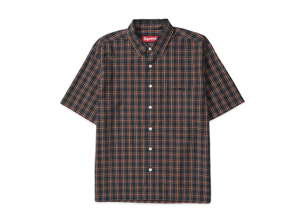 Supreme Mini Plaid S/S Shirt "Navy"