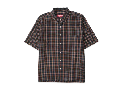 Supreme Mini Plaid S/S Shirt "Navy"