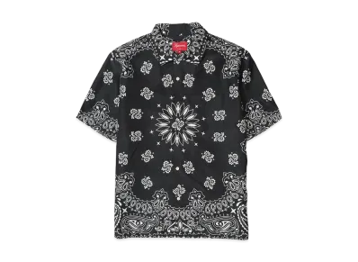 Supreme Bandana Silk S/S Shirt "Black"