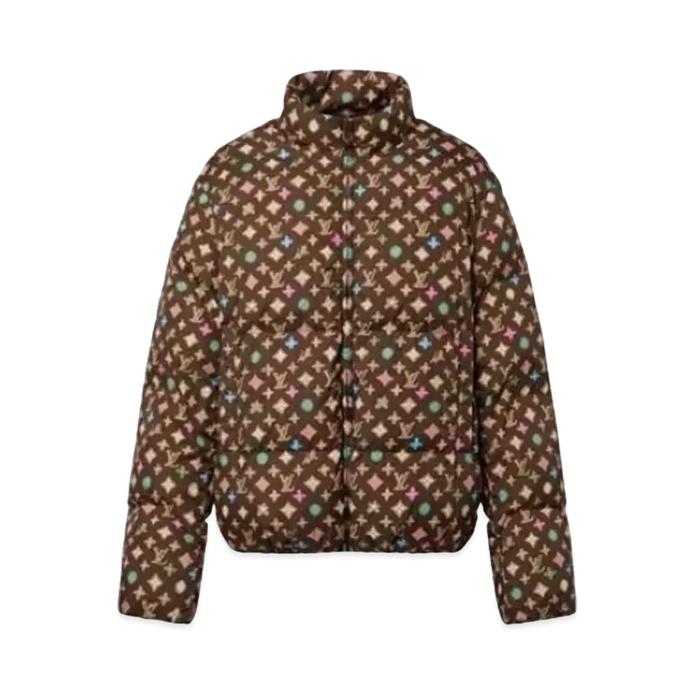 Tyler, The Creator x Louis Vuitton Monogram Printed Light Down Jacket Isetan Shinjuku Men's Store Limited "Brown"