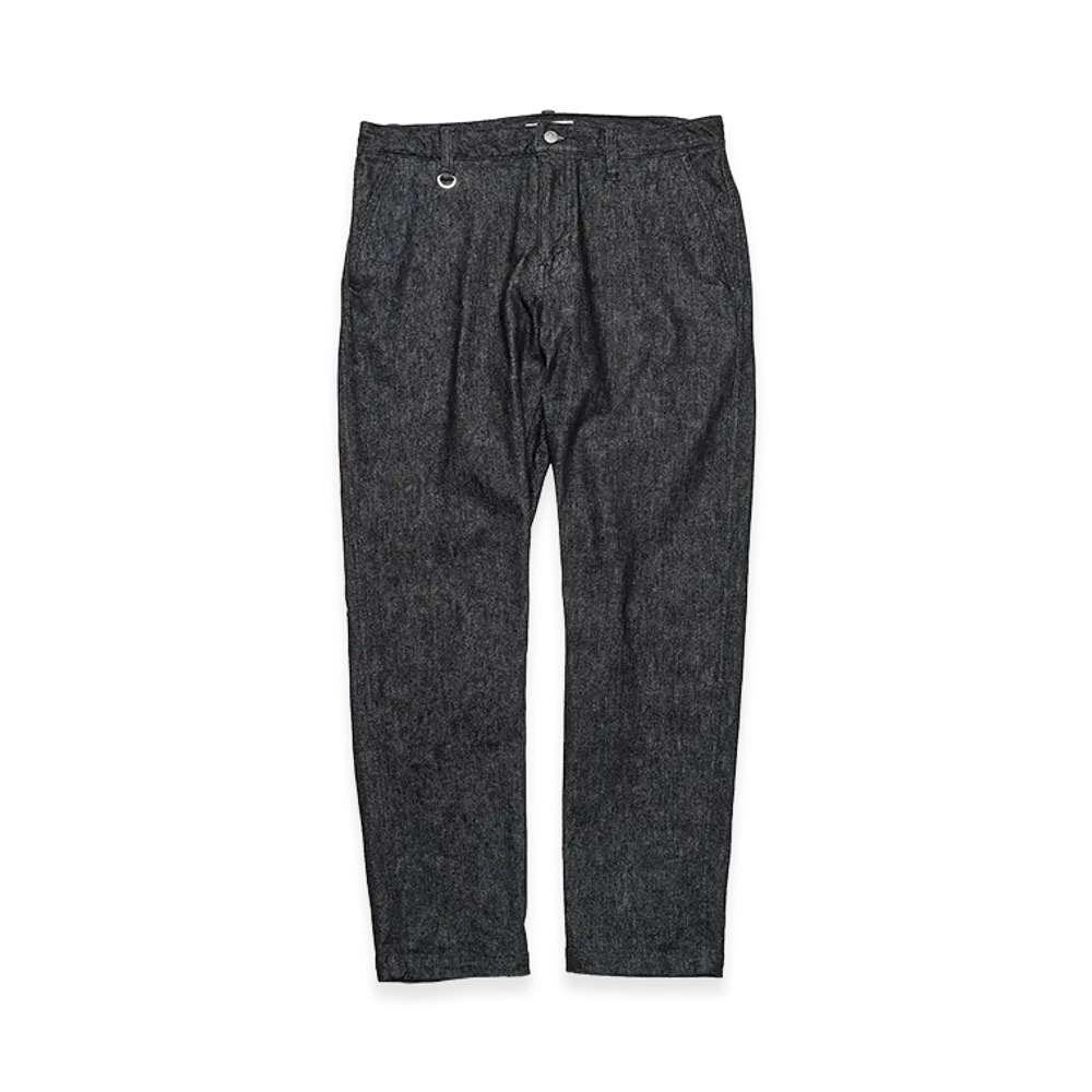 uniform experiment High Stretch Denim Tapered Pants "Black"