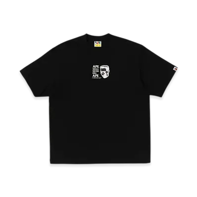 A BATHING APE Frankenstein Bape Logo Relaxed Fit Tee "Black"
