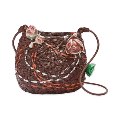 LOEWE Nest Basket Bag in Calfskin "Havana/Maple Orange"