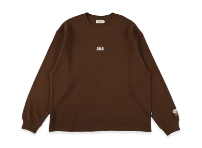 WIND AND SEA Heavy Waffle L/S Tee "Brown"