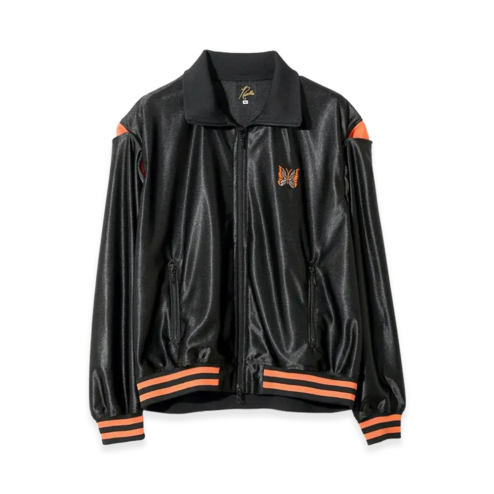 NEEDLES Track Jacket - Tricot Sateen "Black"