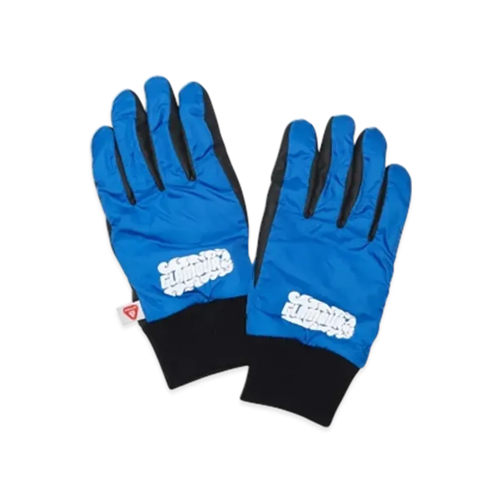 HYSTERIC GLAMOUR Flame Logo Gloves "Blue"