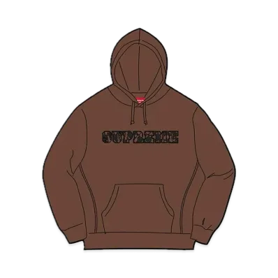 Supreme Lace Hooded Sweatshirt "Dark Brown"