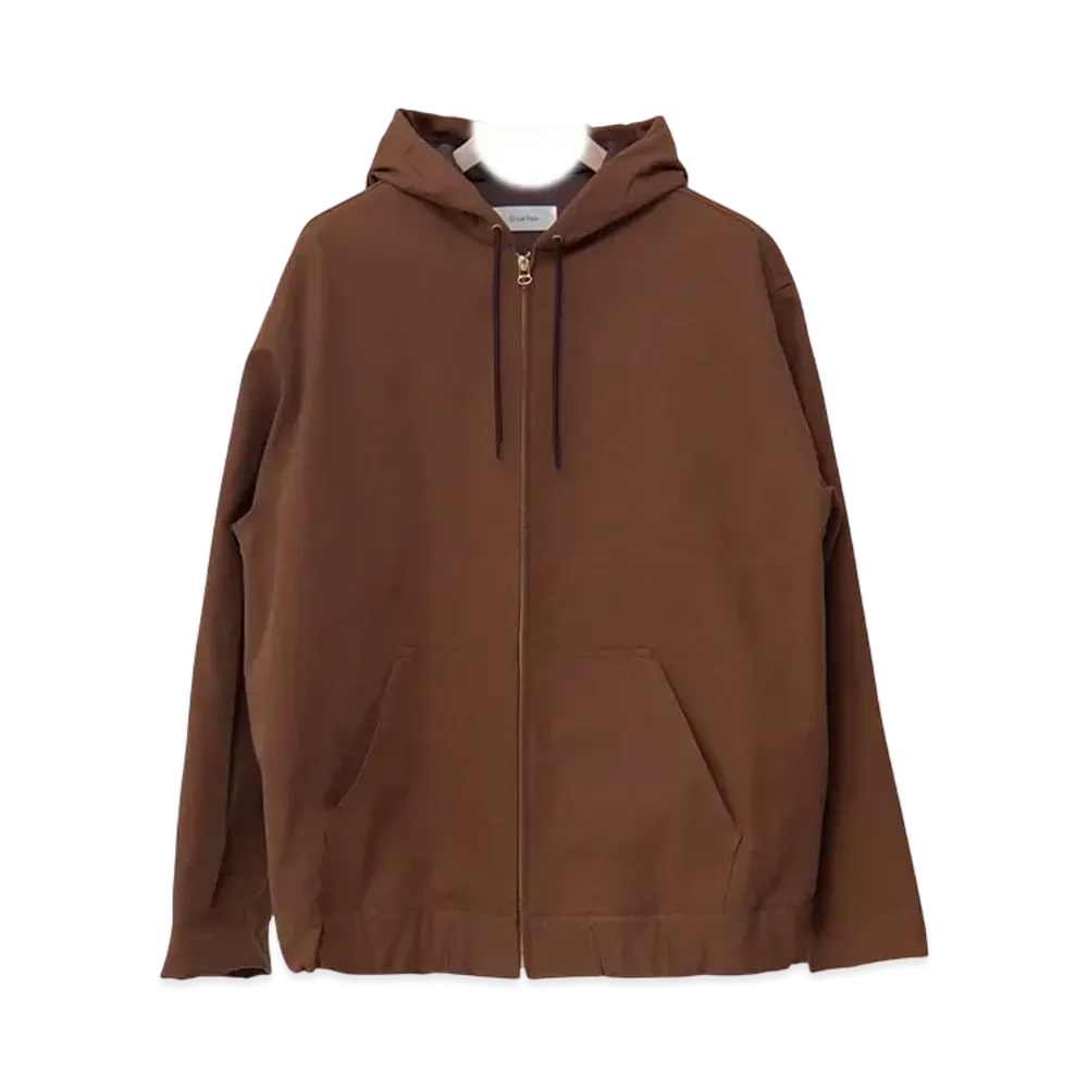 Ernie Palo Cotton Nidom Hooded Zip Blouson "Camel"