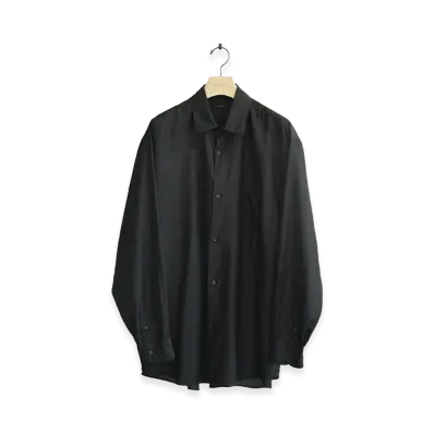 COMOLI Wool Silk COMOLI Shirt "Brown"