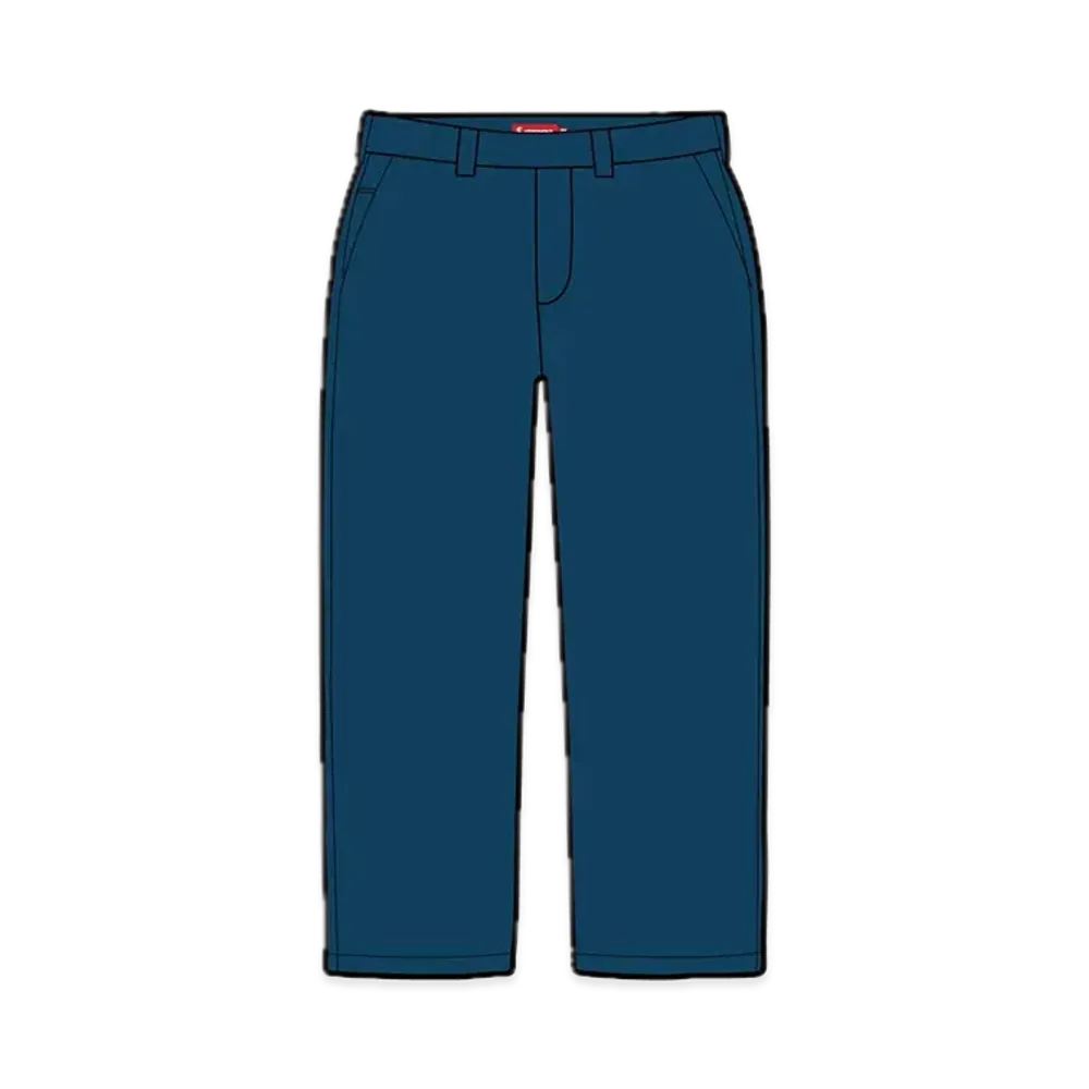 シュプリーム ワーク パンツ "ネイビー"