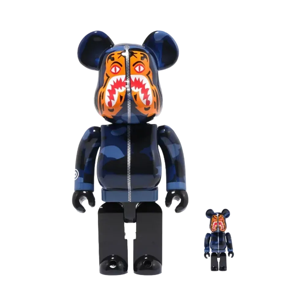 Bearbrick A BATHING APE Camo Tiger 100% & 400%