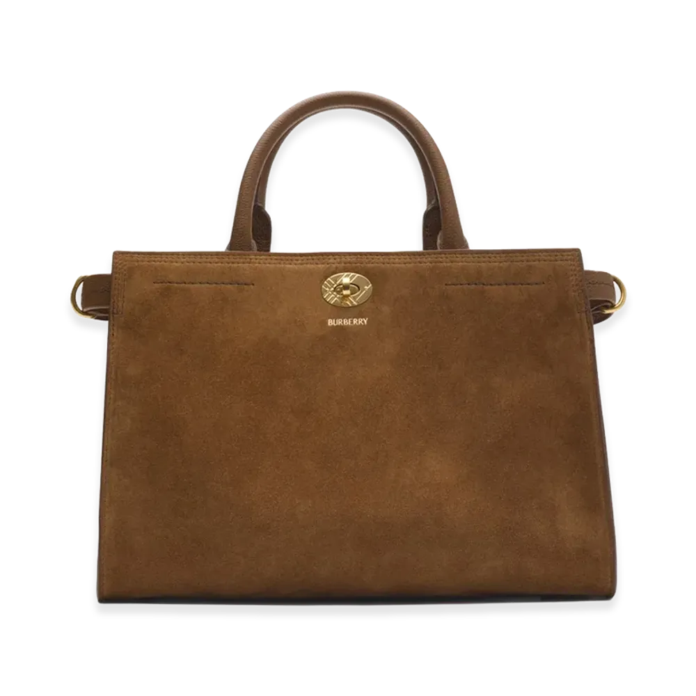 Burberry Women's Small Cotswolds Tote "Hazel Brown"