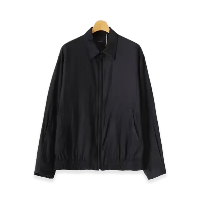 COMOLI Wool Silk Swing Top Jacket "Navy"