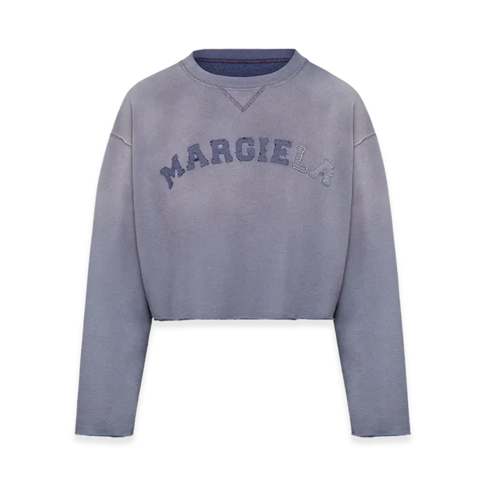 Maison Margiela Women's Logo Vintage Cotton Sweatshirt "Lilac"