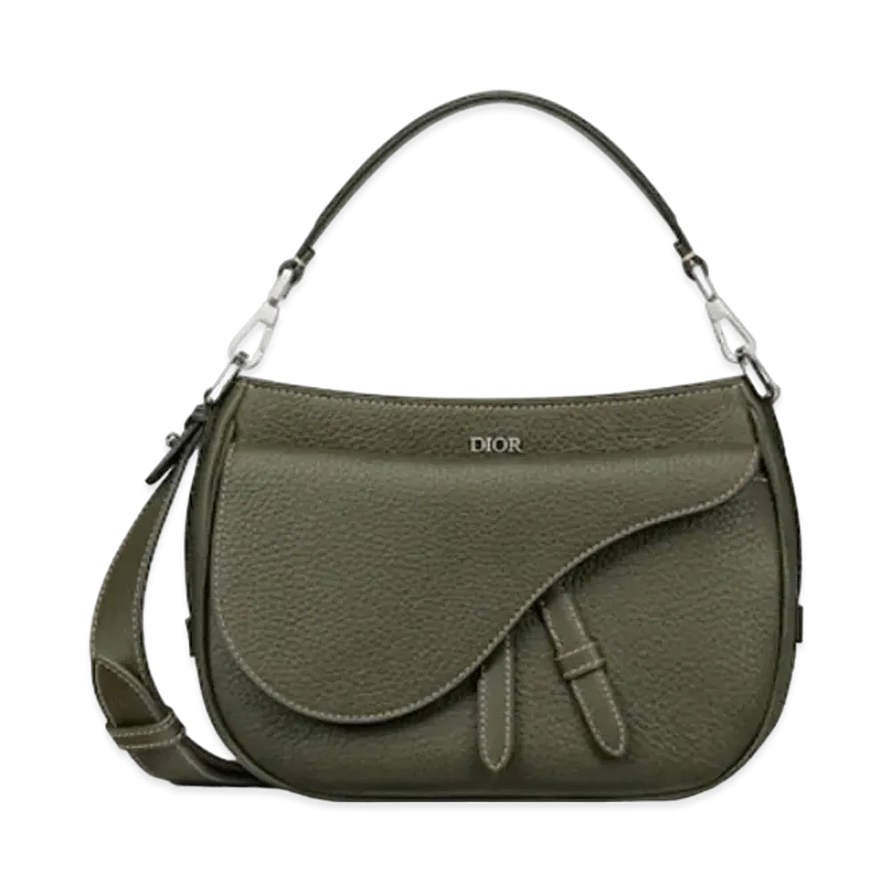 Dior Saddle Mini Soft Bag Grained Calfskin "Olive"