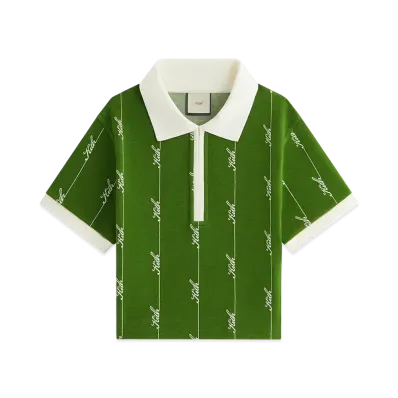 Kith Women Taylen Pique Logo Knit Polo "Turf"