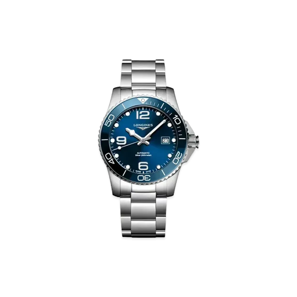 Longines Hydro Conquest 41.00mm "Blue Sun Ray/Stainless Steel/Ceramic" L3.781.4.96.6
