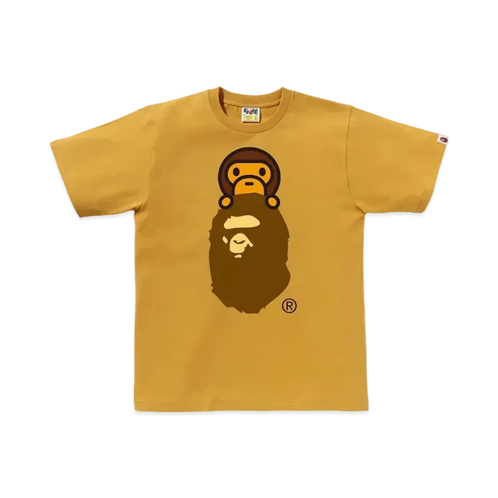 A BATHING APE Milo On Ape Head Tee "Yellow"