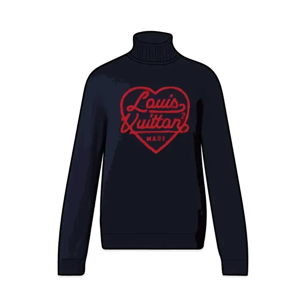 Louis Vuitton x NIGO HEART TURTLE NECK "Navy"