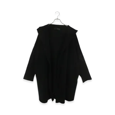 Chrome Hearts Take The Cannoli Calf Hair Cross Patch Hooded Knit Cardigan "Black/Silver"