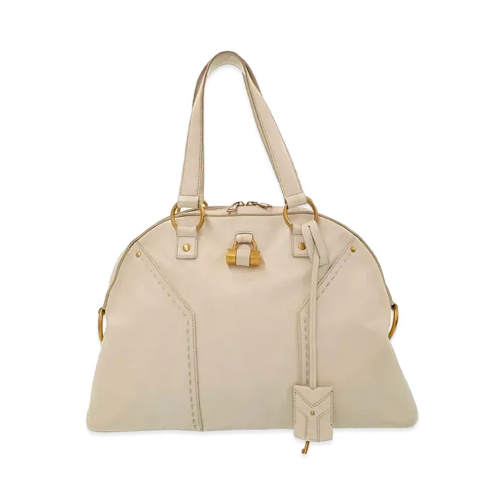 Saint Laurent Muse Leather Hand Bag "Beige"