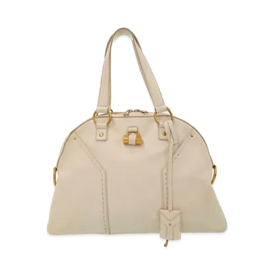 Saint Laurent Muse Leather Hand Bag "Beige"