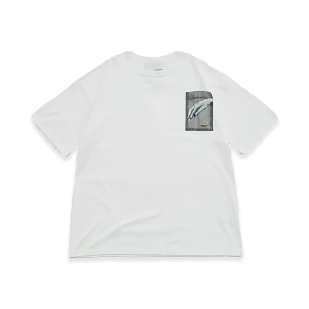 yoshiokubo Film Pkt Tee Check "White"