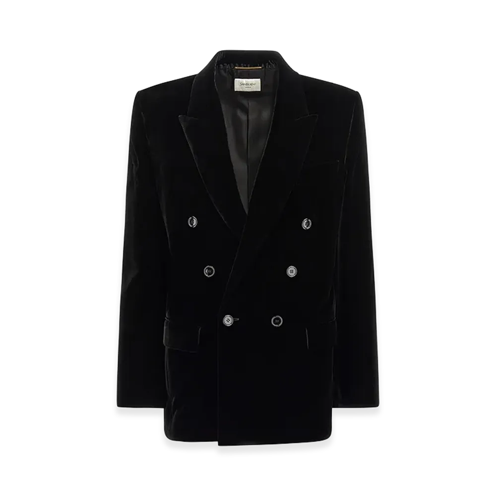 Saint Laurent Women's Cassandre Blazer "Black"
