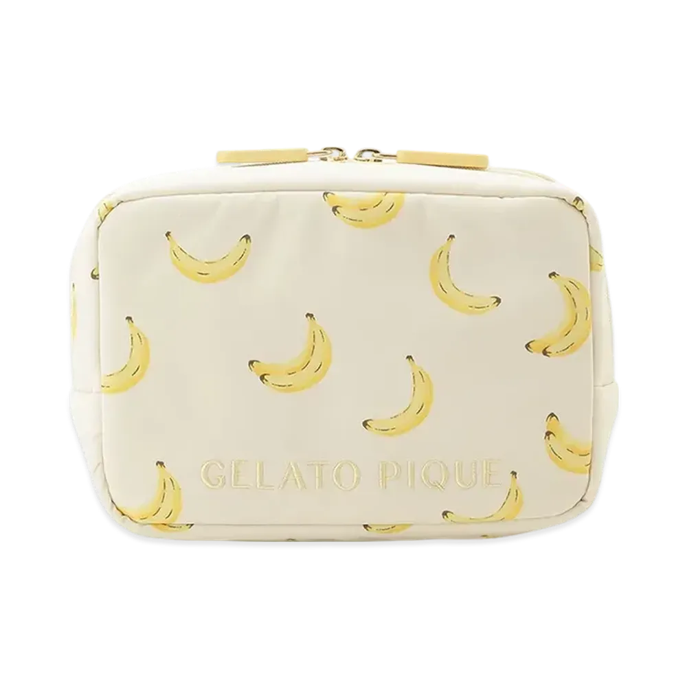 GELATO PIQUE Fruit All Pattern Pouch "Yellow"