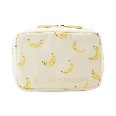 GELATO PIQUE Fruit All Pattern Pouch "Yellow"