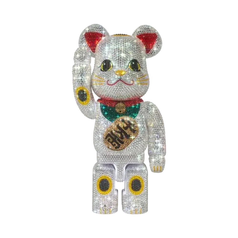 Bearbrick Crystal Decorate Manekineko 10 Million Ryo 400%