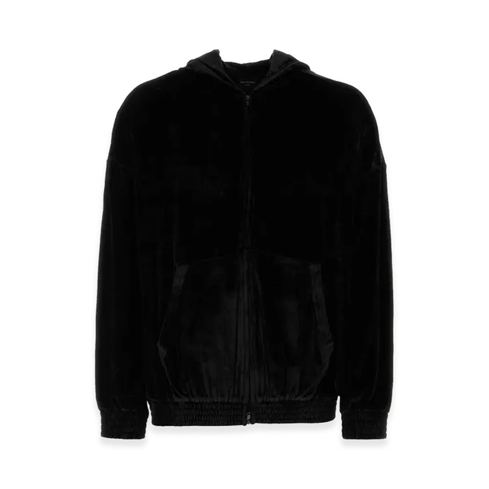 BALENCIAGA Velvet Sweatshirt "Black"