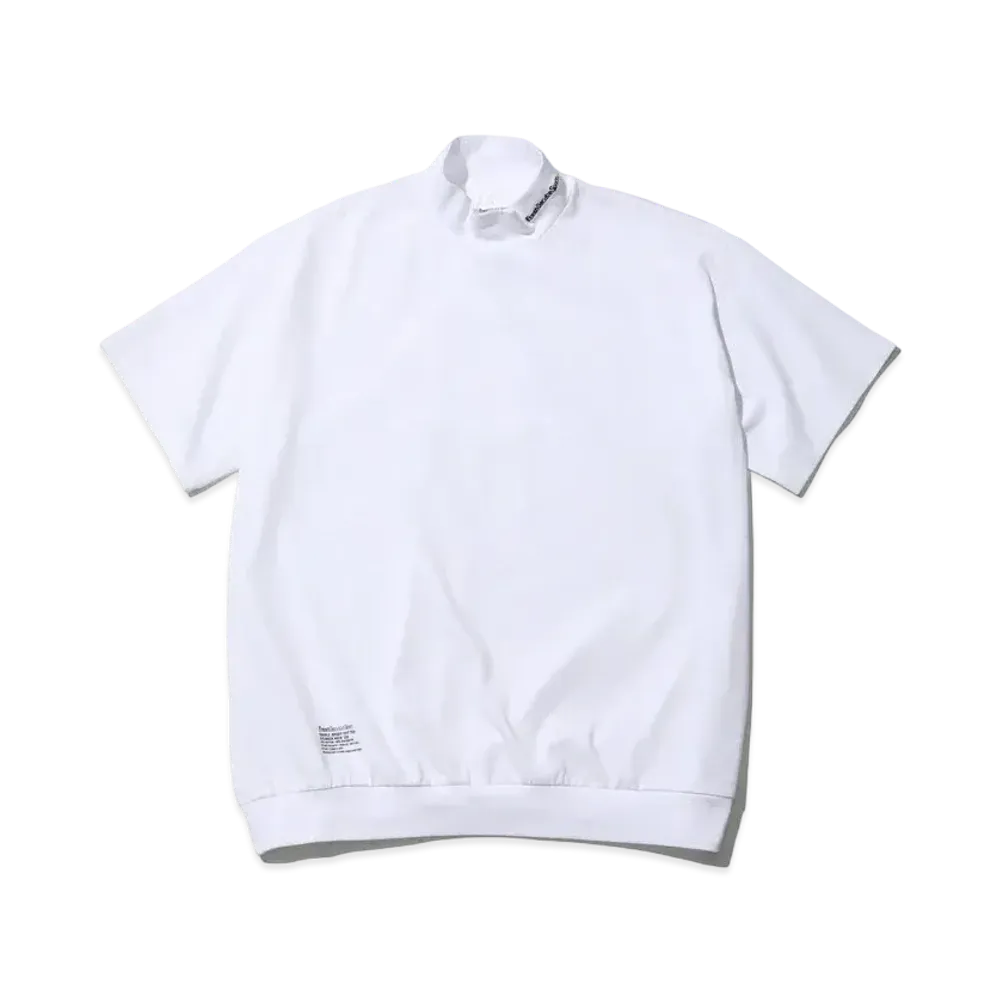 FreshServiceSport Double Jersey Dry Tech S/S Mock Neck Tee "White"