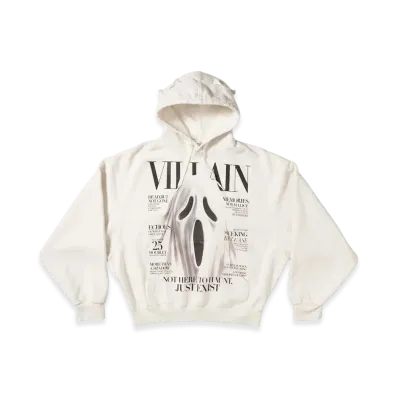 doublet Villain Cover Print Hoodie "White"