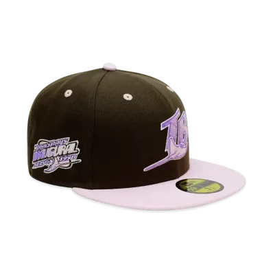 NEW ERA x THE CAP 'SCATTER SWEET' 59Fifty Tampa Bay Rays "Walnut/Pink"