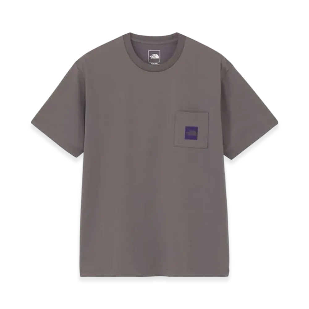 The North Face Short Sleeve Square Logo Pocket Tee "Smoked Pearl"