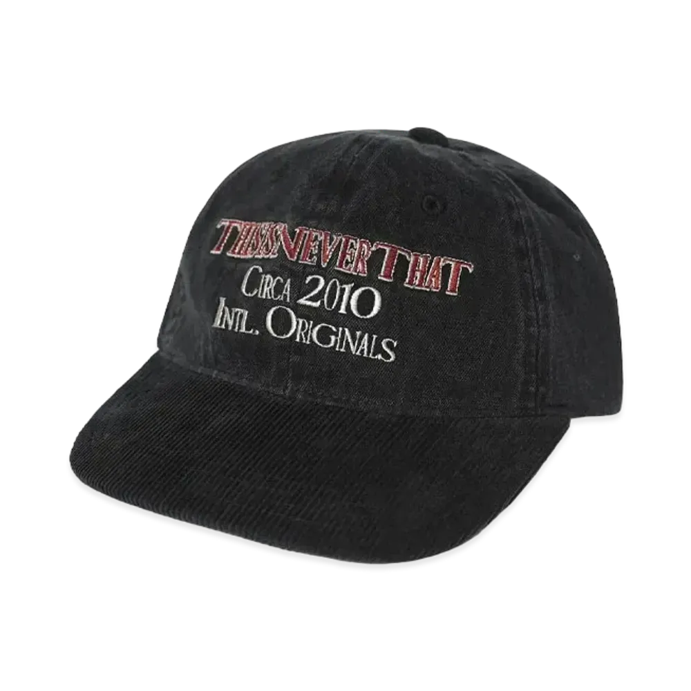 thisisneverthat Originals Denim Cap "Black"